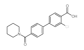 3-氯-4-(哌啶-1-羰基)-[1,1-联苯]-4-羧酸图片