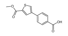 4-(5-methoxycarbonylthiophen-3-yl)benzoic acid结构式