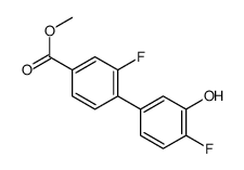 methyl 3-fluoro-4-(4-fluoro-3-hydroxyphenyl)benzoate结构式