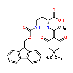 (2R)-2-[[1-(4,4-二甲基-2,6-二氧代环己基亚基)乙基]氨基]-4-[[芴甲氧羰基]氨基]丁酸图片