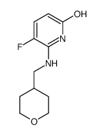 5-fluoro-6-(((tetrahydro-2H-pyran-4-yl)methyl)amino)pyridin-2-ol Structure