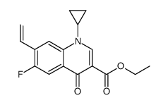 ethyl 1-cyclopropyl-7-ethenyl-6-fluoro-1,4-dihydro-4-oxo-3-quinolinecarboxylate Structure