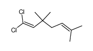 1,1-dichloro-3,3,6-trimethyl-1,5-heptadiene结构式