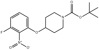 tert-Butyl 4-(3-fluoro-2-nitrophenoxy)piperidine-1-carboxylate Structure