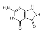 6-amino-1H-pyrazolo<3,4-d>pyrimidine-3,4(2H,5H)-dione Structure