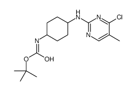 tert-butyl N-[4-[(4-chloro-5-methylpyrimidin-2-yl)amino]cyclohexyl]carbamate结构式