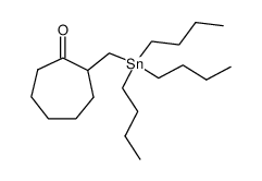 2-((tributylstannyl)methyl)cycloheptan-1-one Structure