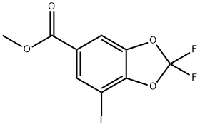 Methyl 7-iodo-2,2-difluoro-1,3-benzodioxole-5-carboxylate Structure