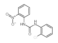 Urea,N-(2-chlorophenyl)-N'-(2-nitrophenyl)- Structure