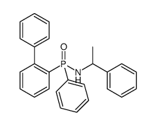 P-([1,1'-biphenyl]-2-yl)-P-phenyl-N-(1-phenylethyl)phosphinic amide结构式