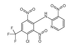 N-[3-chloro-2,6-dinitro-4-(trifluoromethyl)phenyl]-3-nitropyridin-2-amine Structure