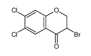3-bromo-6,7-dichloro-2,3-dihydrochromen-4-one Structure