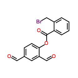 4-diformylphenyl 2-(bromomethyl)benzoate Structure