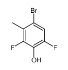 4-bromo-2,6-difluoro-3-methylphenol结构式