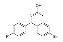 N-[(4-Bromophenyl)(4-fluorophenyl)Methyl]acetamide结构式