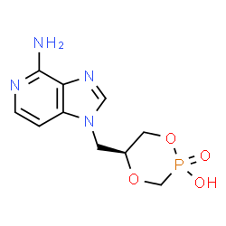 3-deaza-9-(3-hydroxy-2-phosphonylmethoxypropyl)adenine Structure