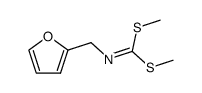 N-furylmethyl carbonimidodithioic acid dimethyl ester Structure