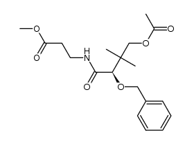 methyl 3-[(R)-4-acetoxy-2-(benzyloxy)-3,3-dimethylbutanoylamino]propanoate Structure