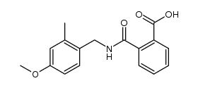 2-{[(4-methoxy-2-methylphenyl)methyl]carbamoyl}benzoic acid结构式