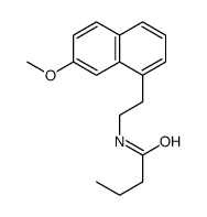 N-[2-(7-methoxynaphthalen-1-yl)ethyl]butanamide Structure