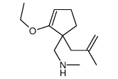 2-Cyclopentene-1-methanamine,2-ethoxy-N-methyl-1-(2-methyl-2-propenyl)-(9CI) structure