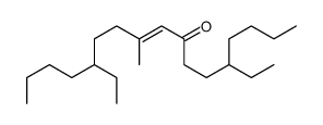 5,13-diethyl-10-methylheptadec-9-en-8-one结构式