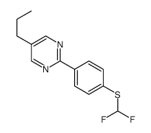 2-[4-(difluoromethylsulfanyl)phenyl]-5-propylpyrimidine结构式