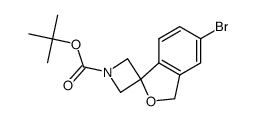 tert-butyl 5'-bromo-3'H-spiro[azetidine-3,1'-isobenzofuran]-1-carboxylate structure