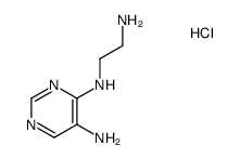 N4-(2-aminoethyl)pyrimidine-4,5-diamine hydrochloride Structure