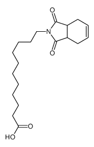 11-(1,3-dioxo-3a,4,7,7a-tetrahydroisoindol-2-yl)undecanoic acid结构式