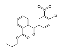 propyl 2-(4-chloro-3-nitrobenzoyl)benzoate结构式
