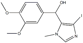(3,4-Dimethoxy-phenyl)-(5-iodo-3-methyl-3H-imidazol-4-yl)-methanol结构式