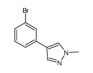 4-(3-bromo-phenyl)-1-methyl-1H-pyrazole Structure