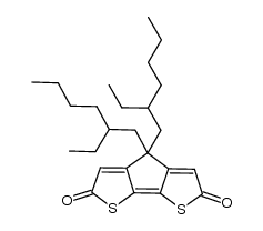 4,4-bis(2-ethylhexyl)-2H-cyclopenta[2,1-b:3,4-b']dithiophene-2,6(4H)-dione Structure