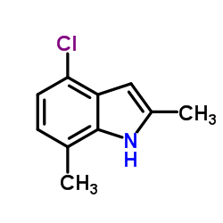 4-Chloro-2,7-dimethyl-1H-indole结构式