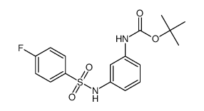 tert-butyl (3-((4-fluorophenyl)sulfonamido)phenyl)carbamate Structure