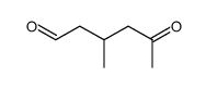 Hexanal, 3-methyl-5-oxo- (9CI) Structure