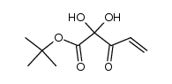 tert-butyl 2,2-dihydroxy-3-oxopent-4-enoate结构式