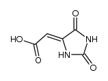 (2Z)-(2,5-dioxoimidazolidin-4-ylidene)acetic acid结构式
