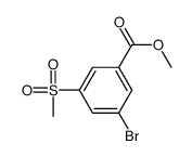 methyl 3-bromo-5-methylsulfonylbenzoate结构式