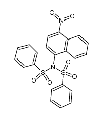N,N-di(benzenesulfonyl)-4-nitronaphthylamine结构式