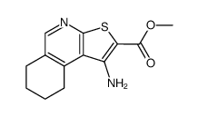 1-Amino-6,7,8,9-tetrahydro-thieno<2,3-c>isochinolin-2-carbonsaeuremethylester Structure
