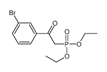 1-(3-bromophenyl)-2-diethoxyphosphorylethanone Structure