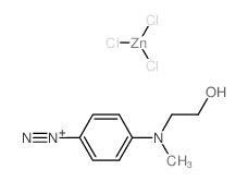 4-((2-Hydroxyethyl)methylamino)benzenediazonium trichlorozincate结构式