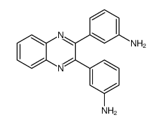 3-[3-(3-aminophenyl)quinoxalin-2-yl]aniline结构式