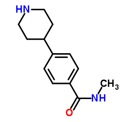 N-Methyl-4-(4-piperidinyl)benzamide structure