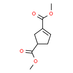 3-Cyclopentene-1,3-dicarboxylic acid, dimethyl ester (9CI)结构式