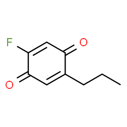 2,5-Cyclohexadiene-1,4-dione,2-fluoro-5-propyl- structure