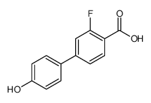2-fluoro-4-(4-hydroxyphenyl)benzoic acid Structure
