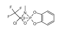 2,4-dichloro-3-methyl-2,2-o-phenylenedioxy-4-trifluoromethyl-1,3,2λ5-oxazaphosphetidine结构式